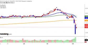 2024年8月6日日経平均画像